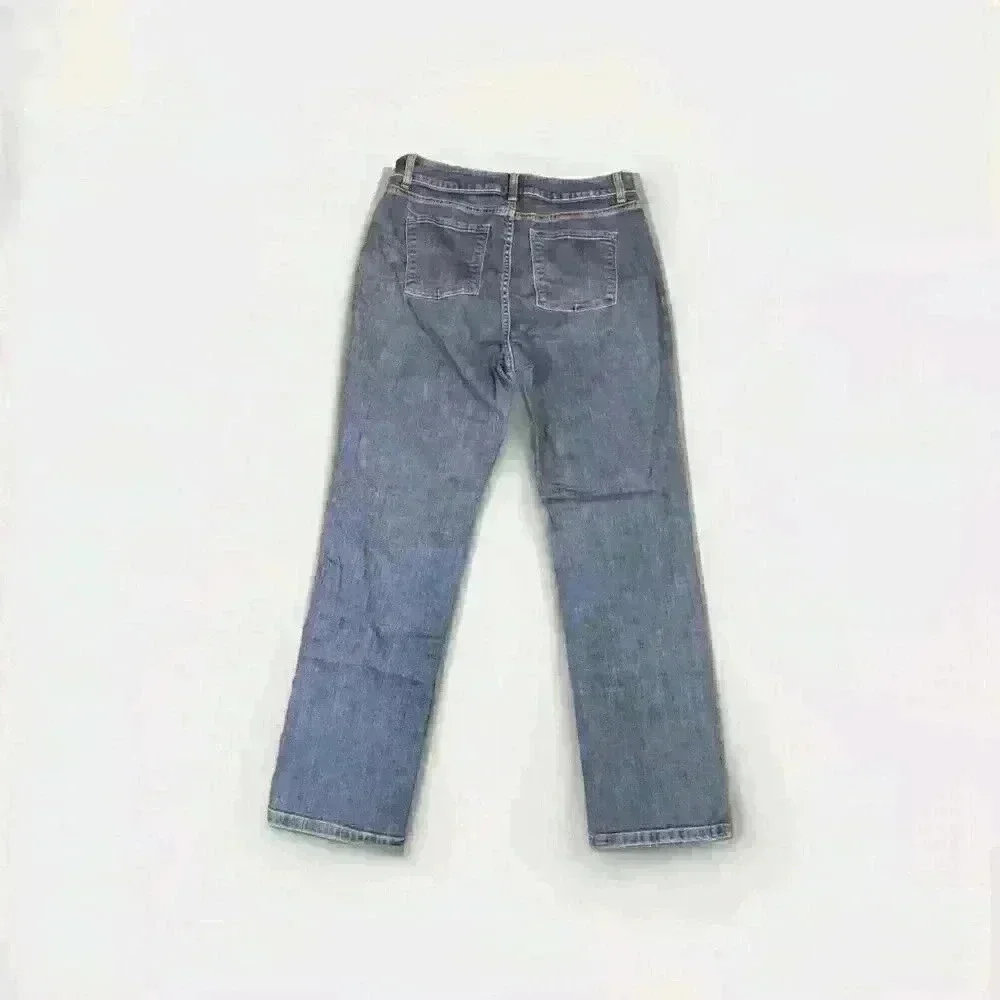 L.L. Bean Women's Classic Fit Bootcut Jeans Size 12MT Medium Wash High Rise - Picture 2 of 8